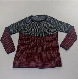 LISA TODD Pull Over Sweater Women's Size Small Matching Scarf Cotton Cashmere